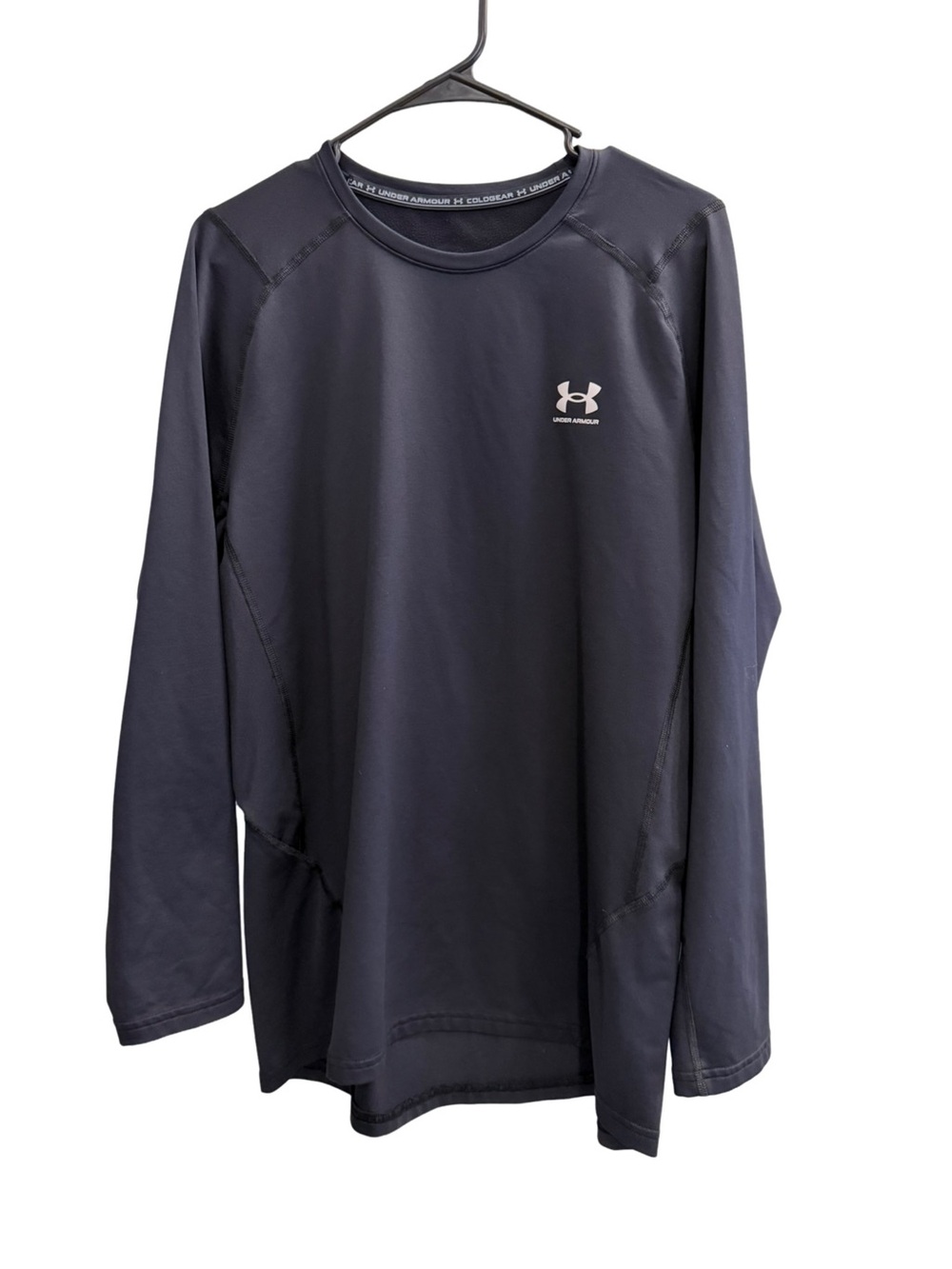 UNDER ARMOUR Coldgear Base Layer Long Sleeve Shirt Black Size XL
